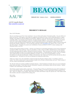 February - AAUW Camarillo
