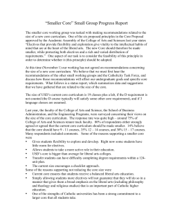 smaller core size - University of San Diego