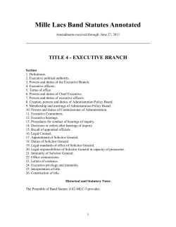 Title 4 Executive Branch
