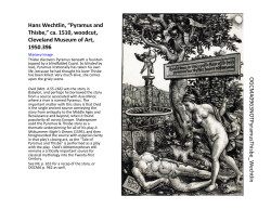 Hans Wechtlin, &ldquo;Pyramus and Thisbe,&rdquo; ca. 1510, woodcut