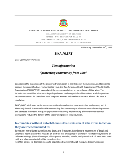 zika alert - Government of Sint Maarten