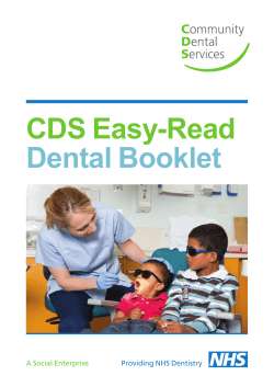 CDS Easy-Read Dental Booklet