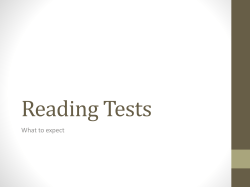 Reading Tests