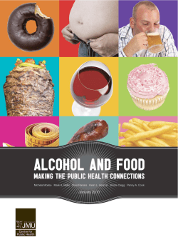 Alcohol and food - Centre for Public Health