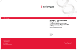BLOCK-iT&trade; Inducible H1 RNAi Entry Vector Kit