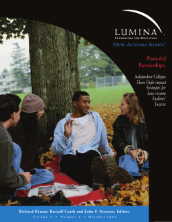 Powerful Partnerships: Independent Colleges