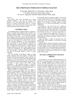 The Strongest Permanent Dipole MagnetMicrosoft Word