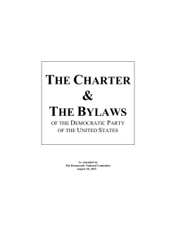 THE CHARTER THE BYLAWS