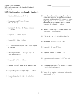 ExamView - N.CN.A.2.OperationswithComplexNumbers2.tst