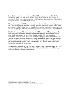 Liftoff! An Astronaut`s Dream