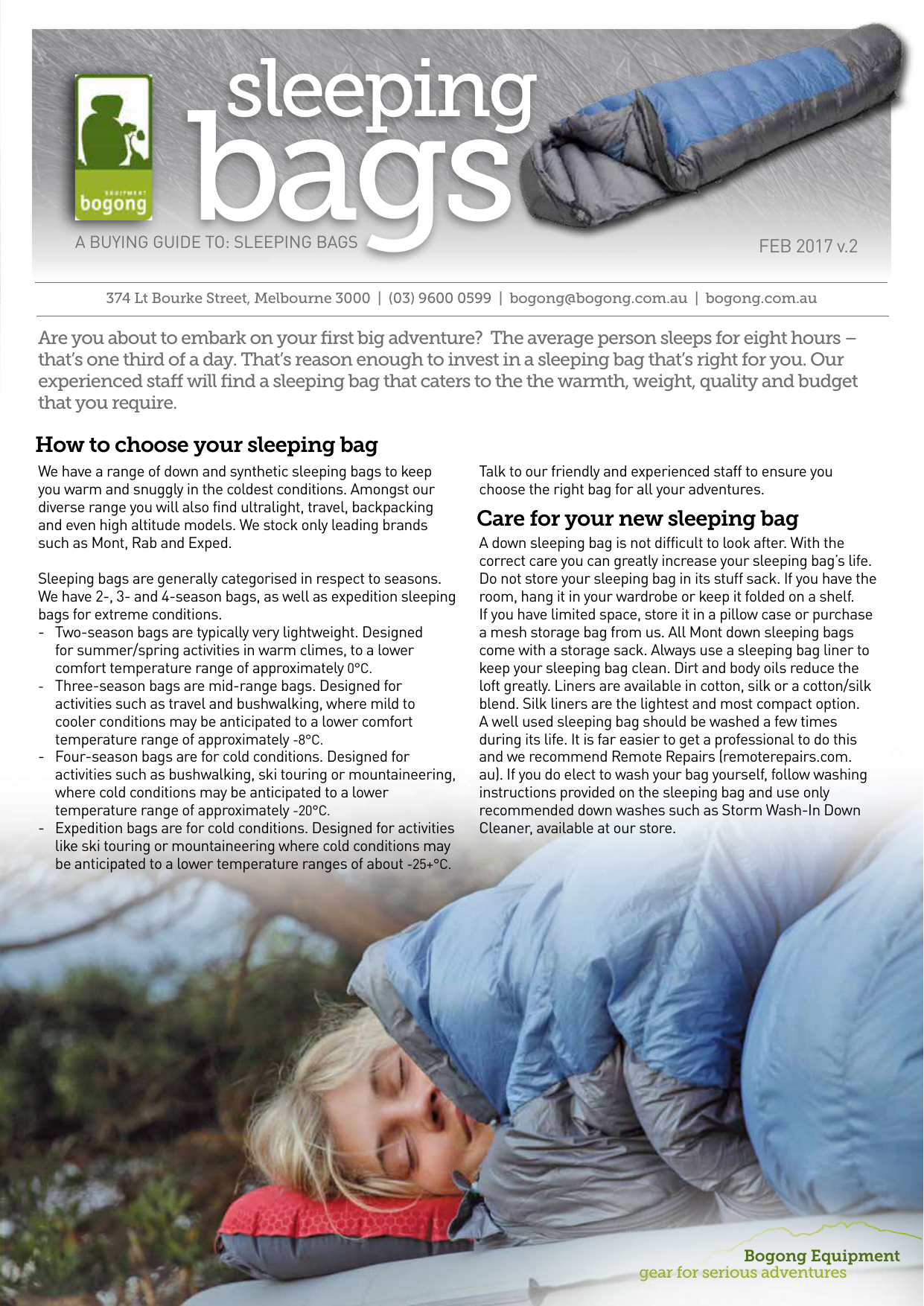 Sleeping Bags Guide