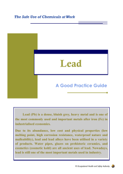 Guidance on Lead