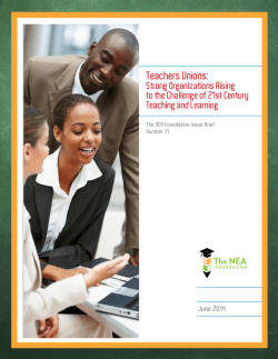 Teachers Unions: Strong Organizations Rising
