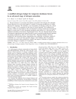 A modified nitrogen budget for temperate deciduous forests in an