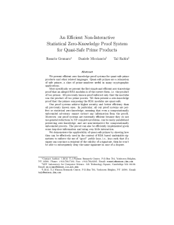 An Efficient Non-Interactive Statistical Zero-Knowledge