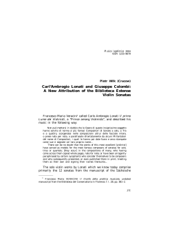 Carl`Ambrogio Lonati and Giuseppe Colombi: A New Attribution of