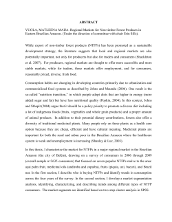 ABSTRACT VUOLA, MATLEENA MAIJA. Regional Markets for Non