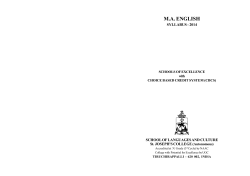 2014 ma - english - St.Joseph`s College