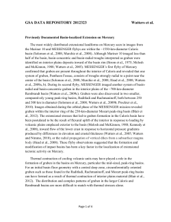 GSA DATA REPOSITORY 2012323 Watters et al.