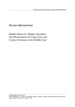 Hidden Believers, Hidden Apostates: The Phenomenon of Crypto
