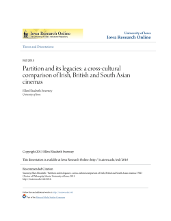 Partition and its legacies: a cross-cultural comparison of Irish, British