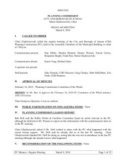 PC Minutes - Regular Meeting March 9, 2010 Page 1 of 32