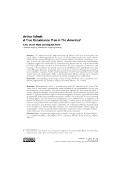 Arthur Schott: A True Renaissance Man in The Americas1