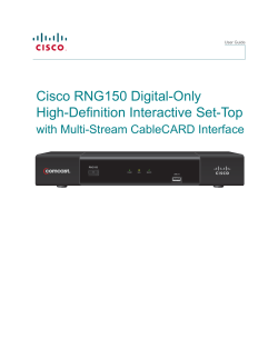 Cisco RNG150 Digital-Only High-Definition Interactive Set-Top