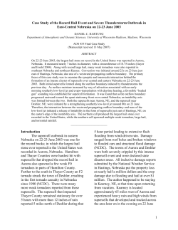 1 Case Study of the Record Hail Event and Severe Thunderstorm