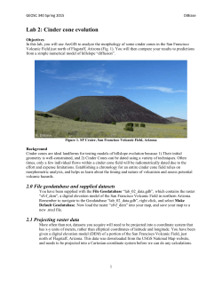 Lab 2: Cinder cone evolution