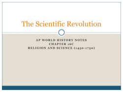 The Scientific Revolution