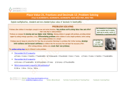 Place Value 21, Fractions and Decimals