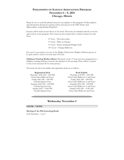 PSA 2014 - Philosophy of Science Association