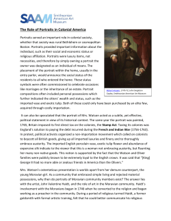 The Role of Portraits in Colonial America