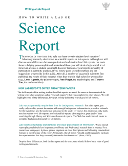 H OW T O  W RITE A  L AB O R