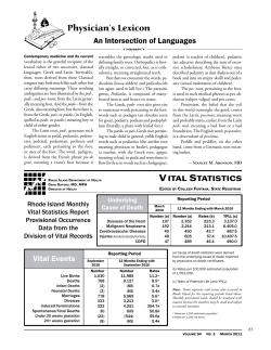 An Intersection of Languages - Rhode Island Medical Society