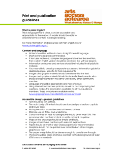 Print and publication guidelines