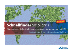 Deutsche AIDS-Hilfe eV: Einreise