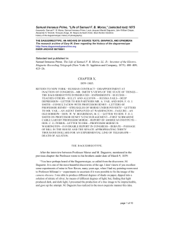 Samuel Irenaeus Prime, &ldquo;Life of Samuel F. B. Morse,&rdquo; (selected text