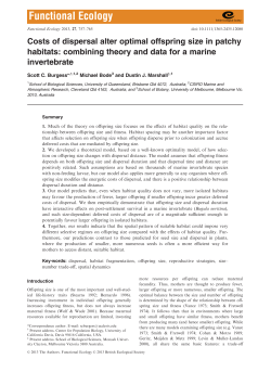 Costs of dispersal alter optimal offspring size in patchy habitats