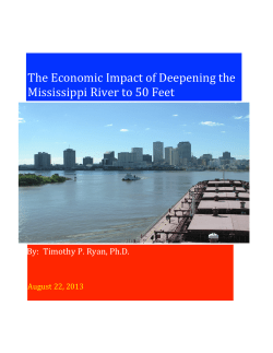 The Economic Impact of Deepening the Mississippi River to 50 Feet