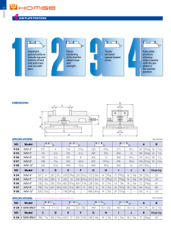 SPECIFICATIONS NO Model A B V-34 HAV