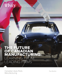 Canadian Auto-Parts Manufacturing