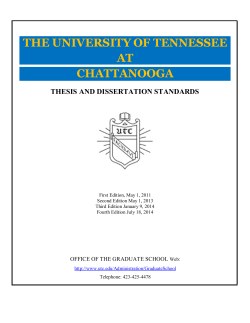 the university of tennessee at chattanooga