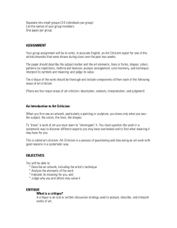 Art Criticism - randomversion