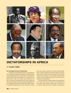 Dictatorships in Africa