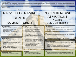 INSPIRATIONS AND ASPIRATIONS MARVELLOUS MAYANS