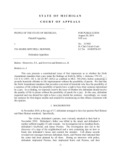 Published 08/20/2015 - State Bar of Michigan