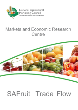 South African Fruit flow report - June 2016