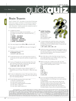 QuickQuiz - Dr. Gary Gruber